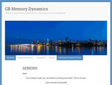 Tablet Screenshot of gbmemorydynamics.com